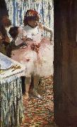 Edgar Degas The actress in the tiring room USA oil painting reproduction